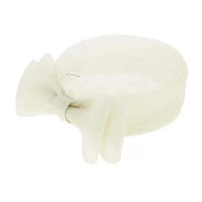 Carla Bruni White Hemp Hat - Traclet Reference: 6798 | Traclet Millinery