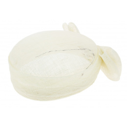Chapeau Carla Bruni Chanvre Blanc - Traclet