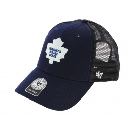 Blue Maple Leafs Trucker Snapback Cap - 47 Brand
