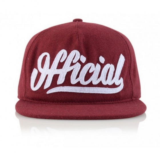 Casquette Snapback Skate Logo Bordeaux - Official Casquette Snapback Skate Logo Bordeaux - Official
