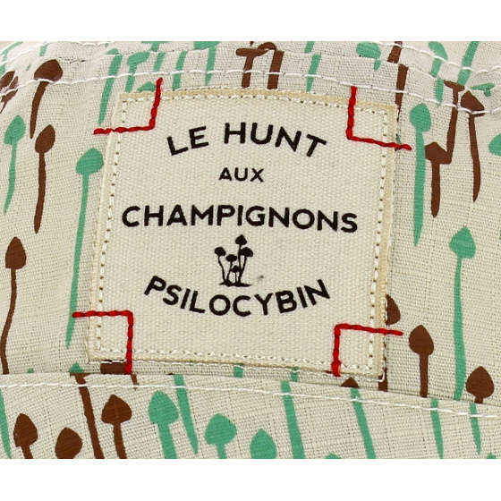 Beige Cotton Rain Shroom Bucket Hat - Official