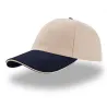 Casquette baseball beige et marine - boutique de casquette Reference : 6816 | Chapellerie Traclet