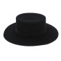 Seville Black Wool Felt Hat - Traclet
