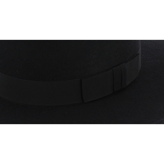 Chapeau Séville Feutre Laine Noir - Traclet