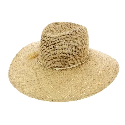 chapeau de protection du soleil - paille sable Reference : 242 | Chapellerie Traclet