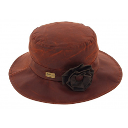 Rust Waterproof Waxed Cotton Bucket Hat - Herman