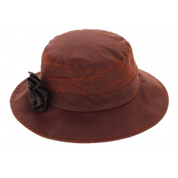 Rust Waterproof Waxed Cotton Bucket Hat - Herman
