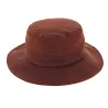 Waterproof Waxed Cotton Bucket Hat Rust - Herman Reference: 6850 | Traclet Hat Shop