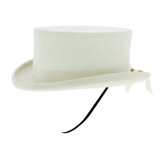 White Felt Amazon Hat - Guerra 1855