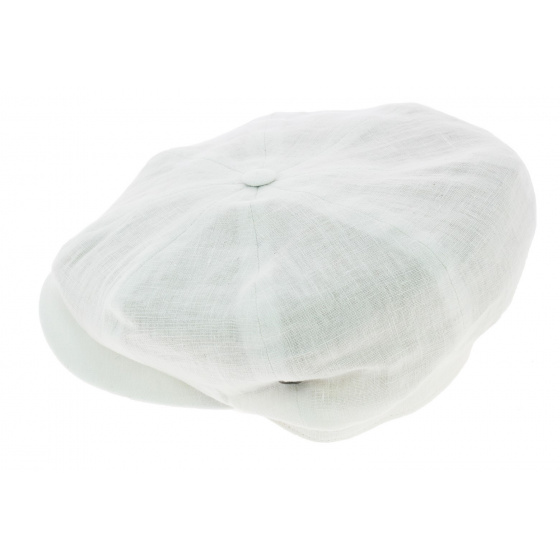 Casquette Style Irlandaise Lin Blanc - City Sport Casquette Style Irlandaise Lin Blanc - City Sport