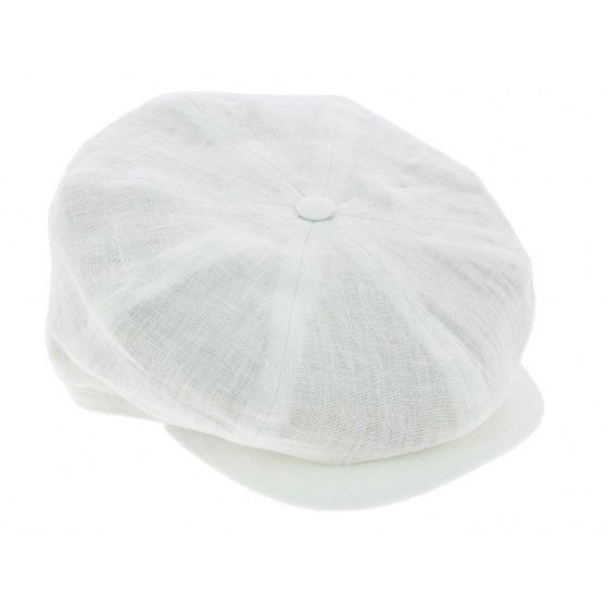 White Linen Irish Style Cap - City Sport