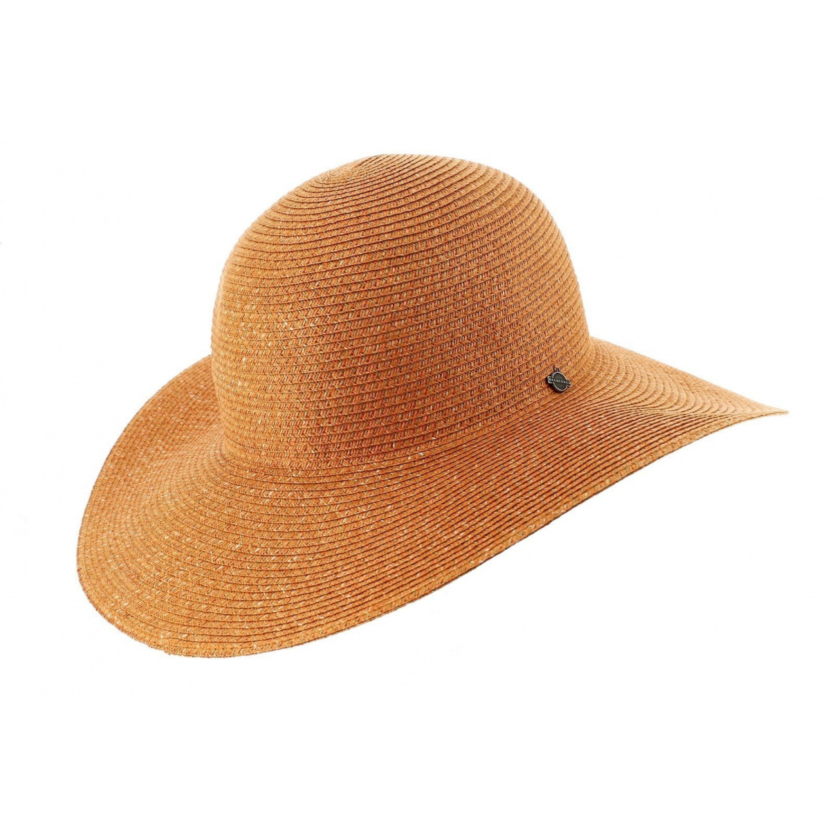 Summer Wide Brim Hat Saint Barth Paper Straw Coral  display picture 3
