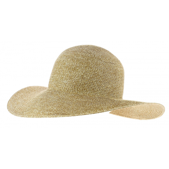 Saint Barth Beige Paper Straw Summer Wide Brim Hat - Seeberger