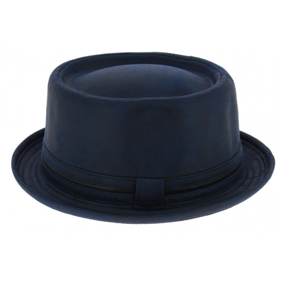 Davis Blue Porkpie Hat - Aussie Apparel
