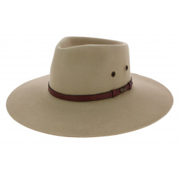 Beige Territory Fur Felt Hat - Akubra