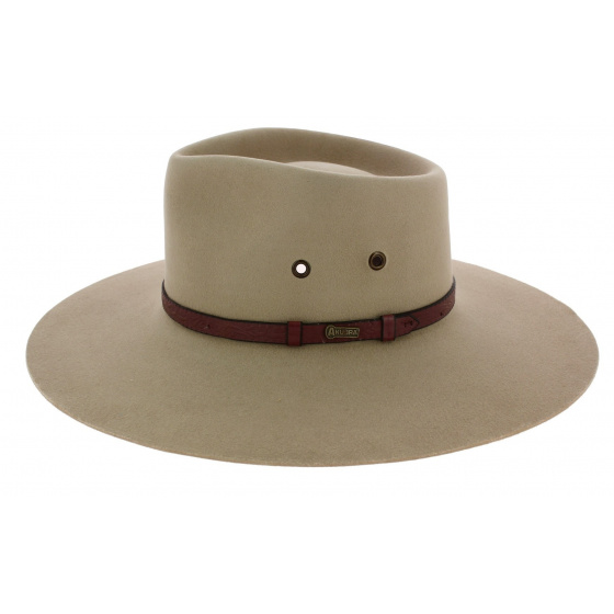 Beige Territory Fur Felt Hat - Akubra Beige Territory Fur Felt Hat - Akubra