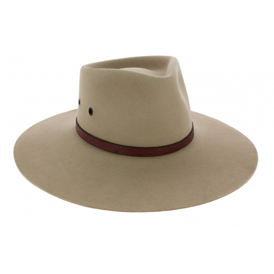Beige Territory Fur Felt Hat - Akubra Beige Territory Fur Felt Hat - Akubra