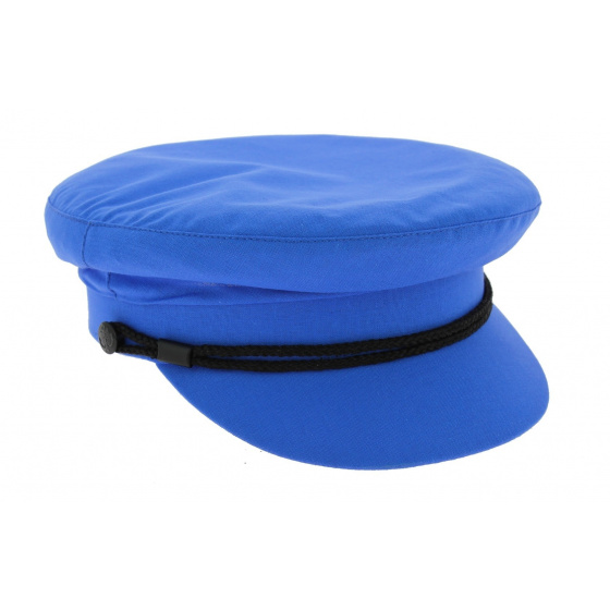 Blue Cotton Summer Sailor Cap - Modissima