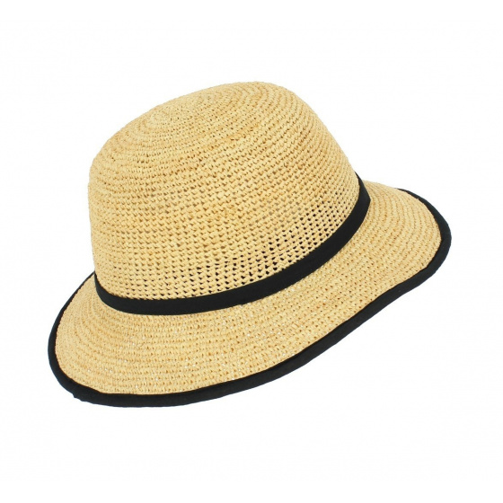Raffia Cloche Hat - Natural