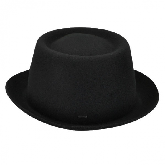 Chapeau PorkPie Crowe Feutre Laine Noir - Bailey Chapeau PorkPie Crowe Feutre Laine Noir - Bailey
