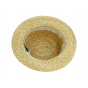 Double Thickness Natural Straw Boater UPF50+ - Fléchet