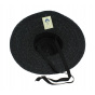 Black straw wide-brimmed hat - Saint-Tropez
