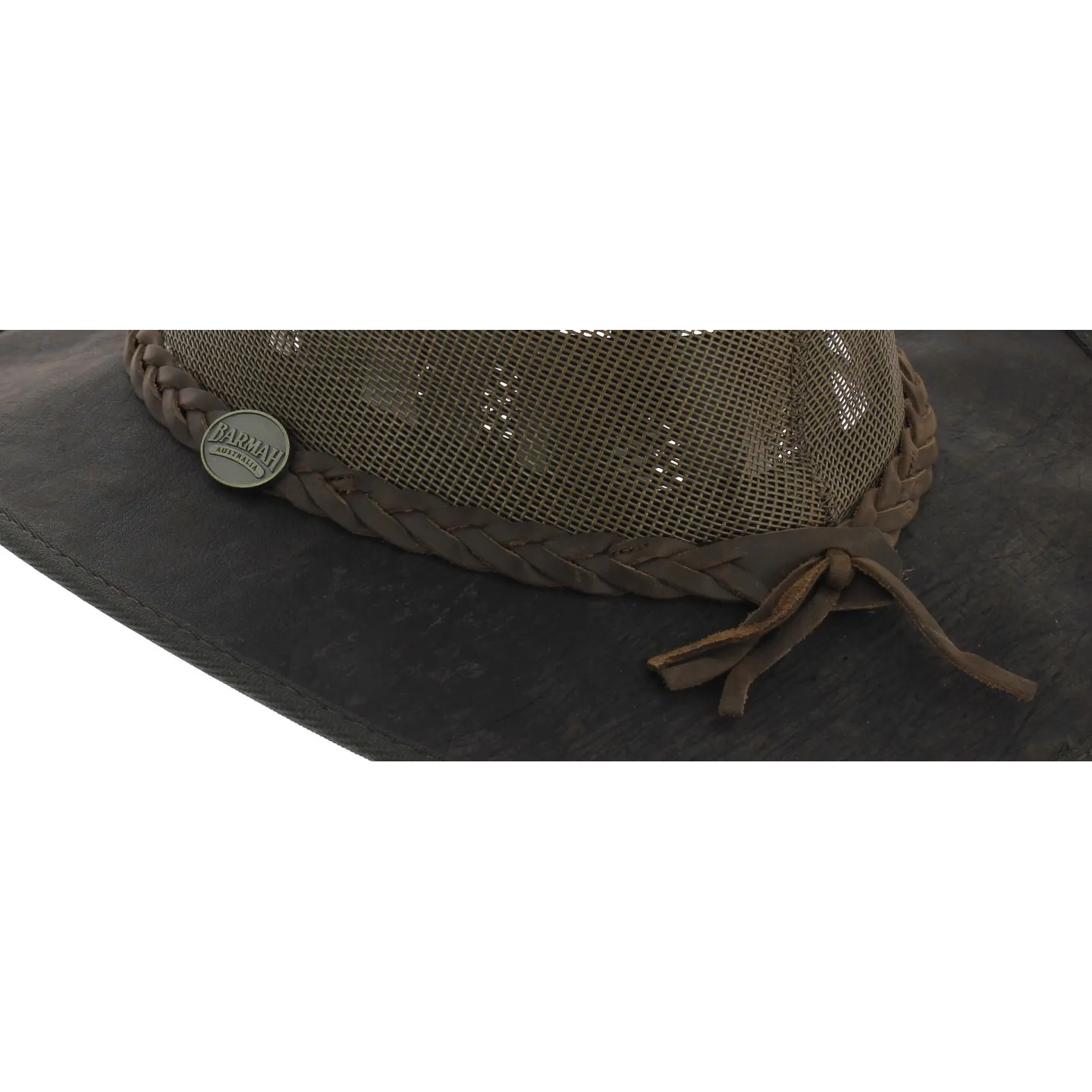 Chapeau Australien Foldaway Cooler Marron Huilé- Barmah Reference : 6931 | Chapellerie Traclet