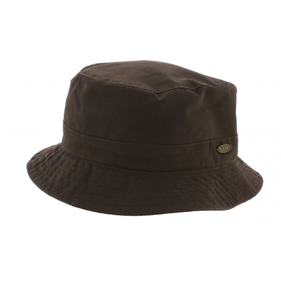 Brown Waxed Cotton Park Bucket Hat - Flechet