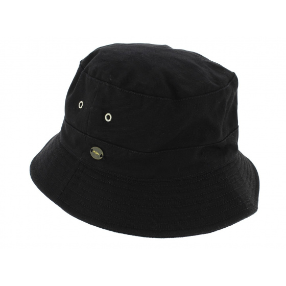 Black Cotton Soho Bucket Hat - Mtm
