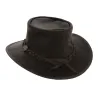 Brown Leather Traveller Hat - Ayers Rock Reference: 6953 | Traclet Hat Shop