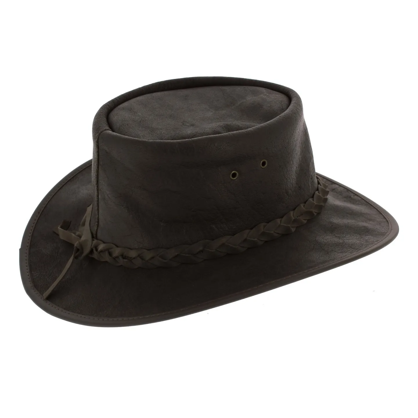 Brown Leather Traveller Hat - Ayers Rock Reference: 6953 | Traclet Hat Shop