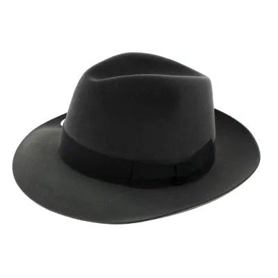 Gray fur felt hat Reference: 1632 | Chapellerie Traclet