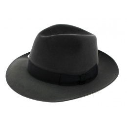 Grey felt hat
