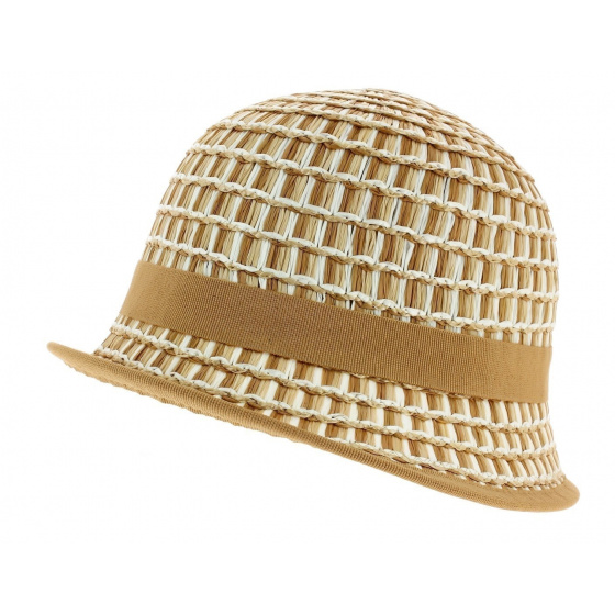 Chapeau Cloche Imperia Beige - Anna Rizzo