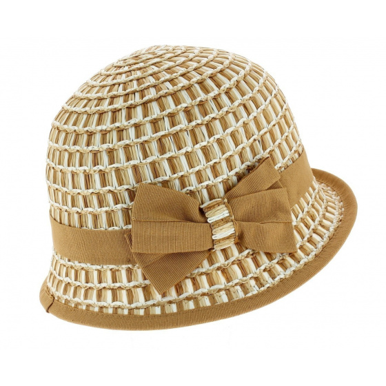 Chapeau Cloche Imperia Beige - Anna Rizzo