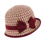 Burgundy Cloche Hat Imperia - Anna Rizzo