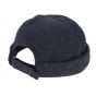 Denim Blue Cotton Docker Cooper Beanie - Mtm