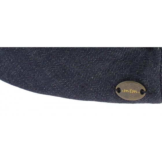 Denim Blue Cotton Docker Cooper Beanie - Mtm Denim Blue Cotton Docker Cooper Beanie - Mtm