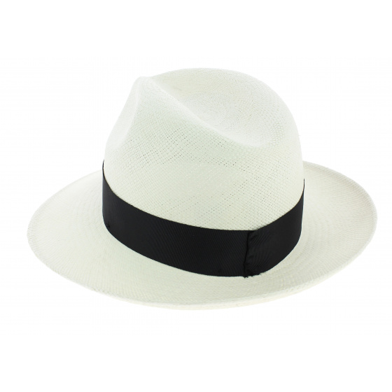 Chapeau Fédora Roca Brava Panama Ruban Brodé - Traclet Chapeau Fédora Roca Brava Panama Ruban Brodé - Traclet