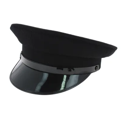 Black Wool Chauffeur Cap - Reference: 6984 | Traclet Hat Shop