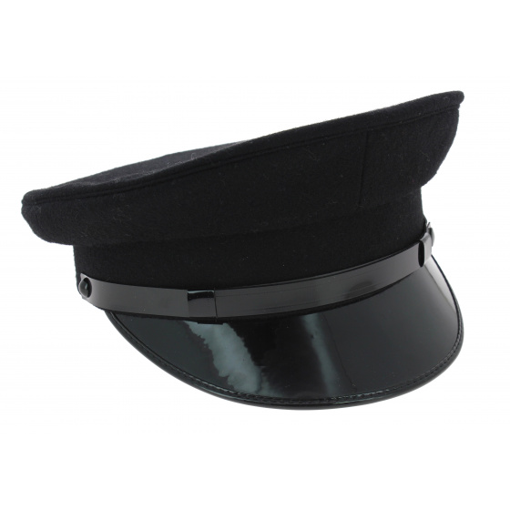 Casquette de Chauffeur Laine Noir - Traclet Casquette de Chauffeur Laine Noir - Traclet