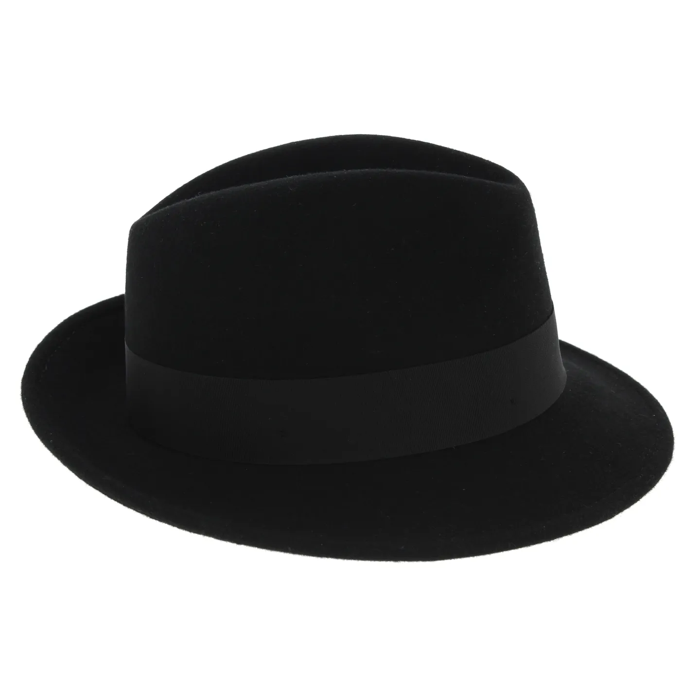Chapeau Trilby Costello Feutre Laine Noir - Traclet Reference : 6986 | Chapellerie Traclet