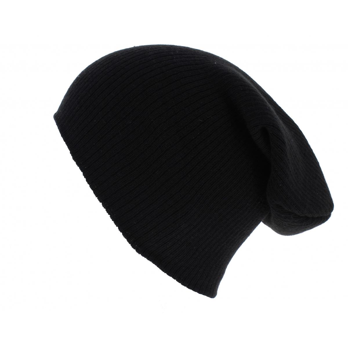 Bonnet marin noir en coton épais brossé Serie-Graffic