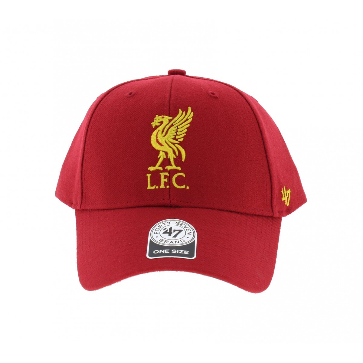 Liverpool FC Baseball Cap Premier League Cap 47Brand Adjustable MVP Red 