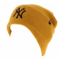 NY Yankees Acrylic Yellow Beanie - 47 Brand 