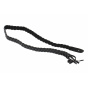 Black leather hat band - Aussie Apparel