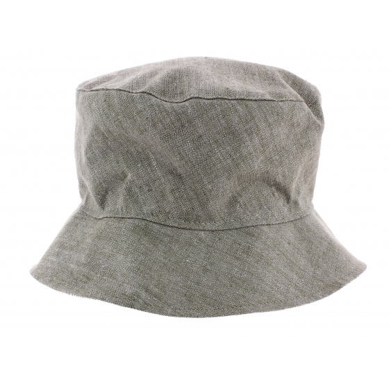 Grey Linen Jane Bucket Hat - Olney