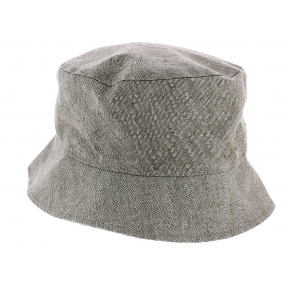 Grey Linen Jane Bucket Hat - Olney