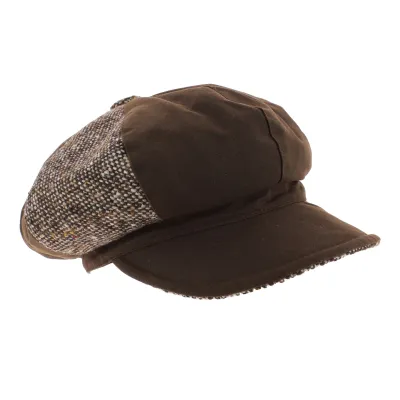 Casquette Gavroche Ellie Coton Huilé & Laine - Olney Reference : 7022 | Chapellerie Traclet