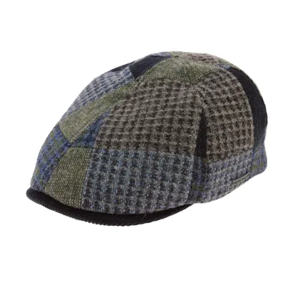Casquette Texas Patchwork Laine Bleu - Stetson Reference : 7044 | Chapellerie Traclet